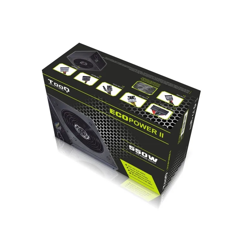 Fuente Alimentacion 550W Tooq Pfc-activo 4SATA 12CM ATX - foto 2