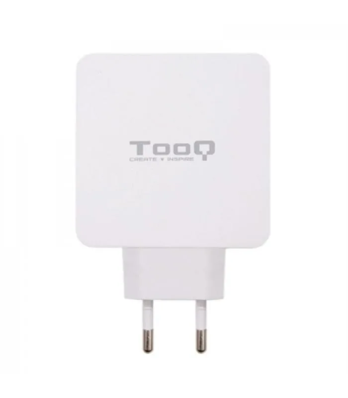 Cargador USB Pared Tooq Tqwc-ganqcpd45wt GAN Usb-c/pd + Usb-a/qc 45W Blanco - foto 3