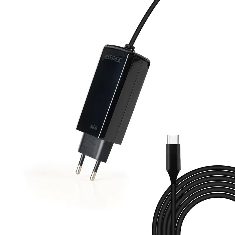 Cargador Tooq 90W Usb-c PD 1.8m para Portatil Negro - foto 4