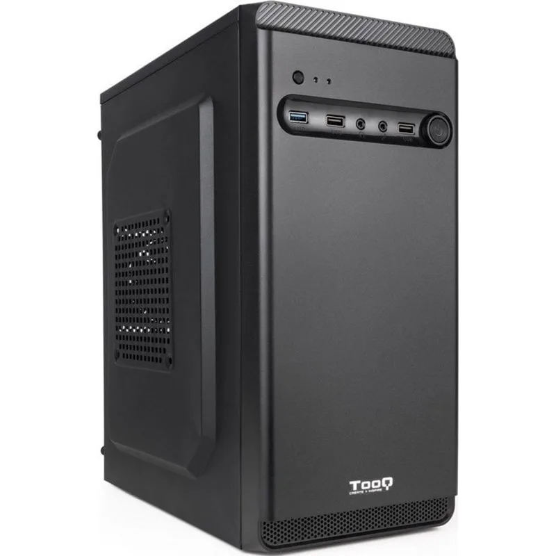Caja Minitorre/micro-atx Tooq Dodeka Tqc-4702u3c-b S/fuente Usb3.0 Negro
