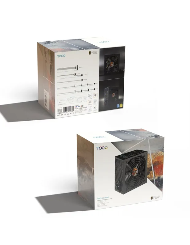 Fuente Alimentacion 750W Tooq Pfc-activo 80+bronze 12CM ATX - foto 4