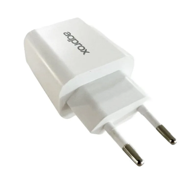 Cargador USB Pared Approx Usb3.0 Cable Usb-c 18W Carga Rapida Blanco - foto 2