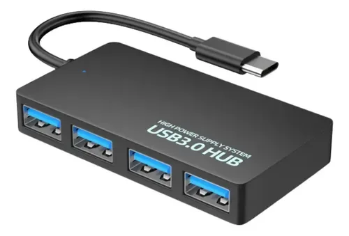Hub Approx 4 Puertos USB 3.0 A Type-c Negro - foto 3