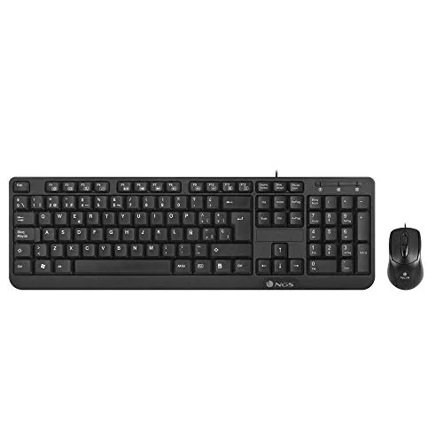 Combo Teclado/raton NGS Cocoa KIT V2 USB Negro - foto 3