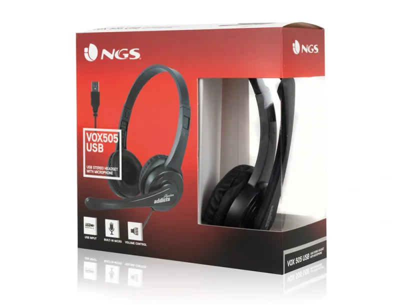 Auriculares C/microfono NGS VOX 605 Usb-c Negro - foto 3