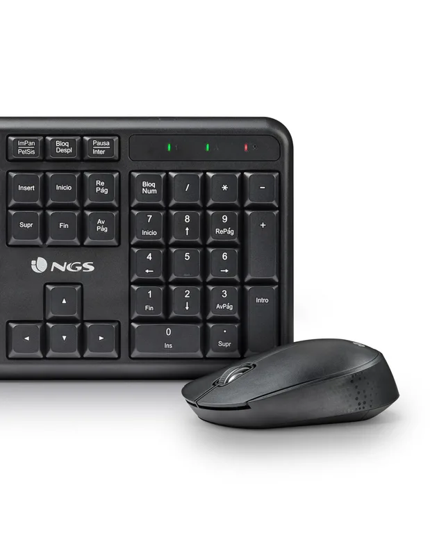 Combo Teclado/raton NGS Harmony KIT Inalambrico Negro - foto 3