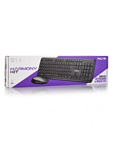 Combo Teclado/raton NGS Harmony KIT Inalambrico Negro - foto 4