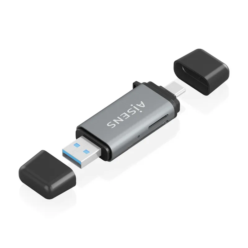 MULTILECTOR Externo AISENS ASCR-2AC11-GR GRIS