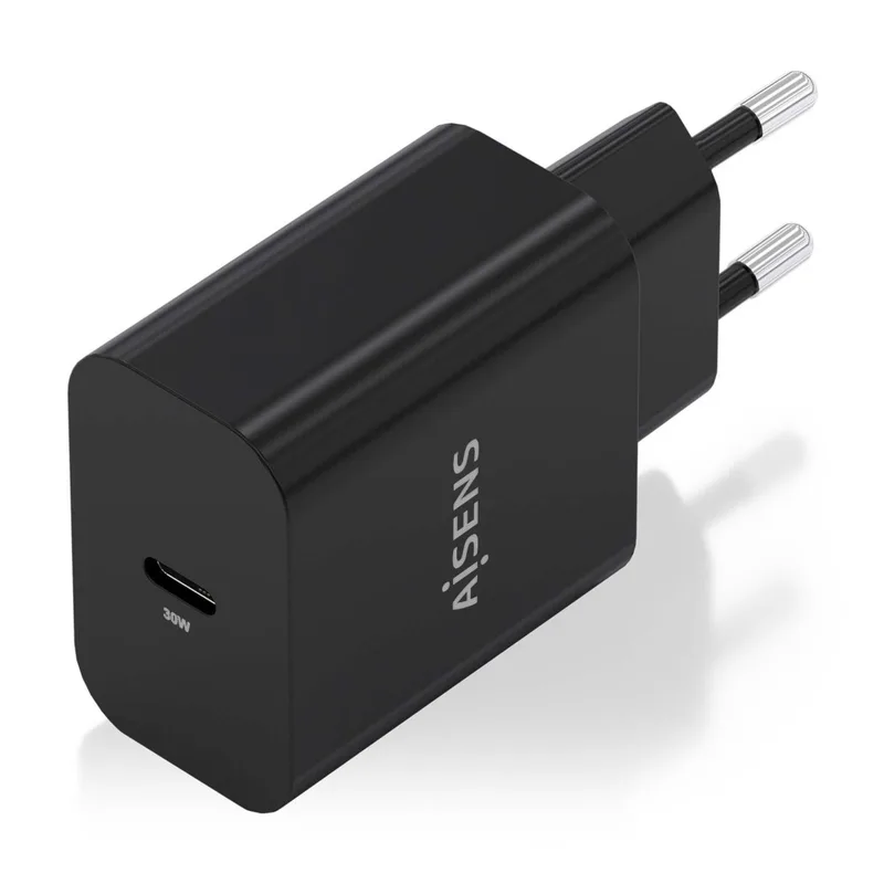 Cargador USB Pared Aisens GAN 30W Usb-c Pd3.0 Negro - foto 3