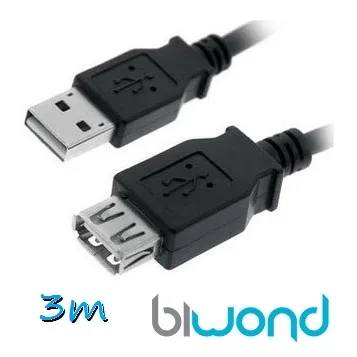 Cable USB L-link Usb2.0 A/m - A/h 3.0m Gris - foto 3
