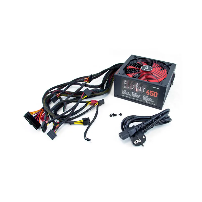 Fuente Alimentacion 650W NOX NX Pfc-activo 87+ 14CM ATX - foto 2