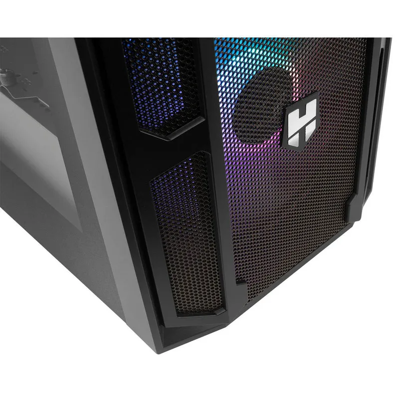 Caja Semitorre/atx NOX Hummer TGM S/fuente Usb3.0 RGB Negro - foto 2