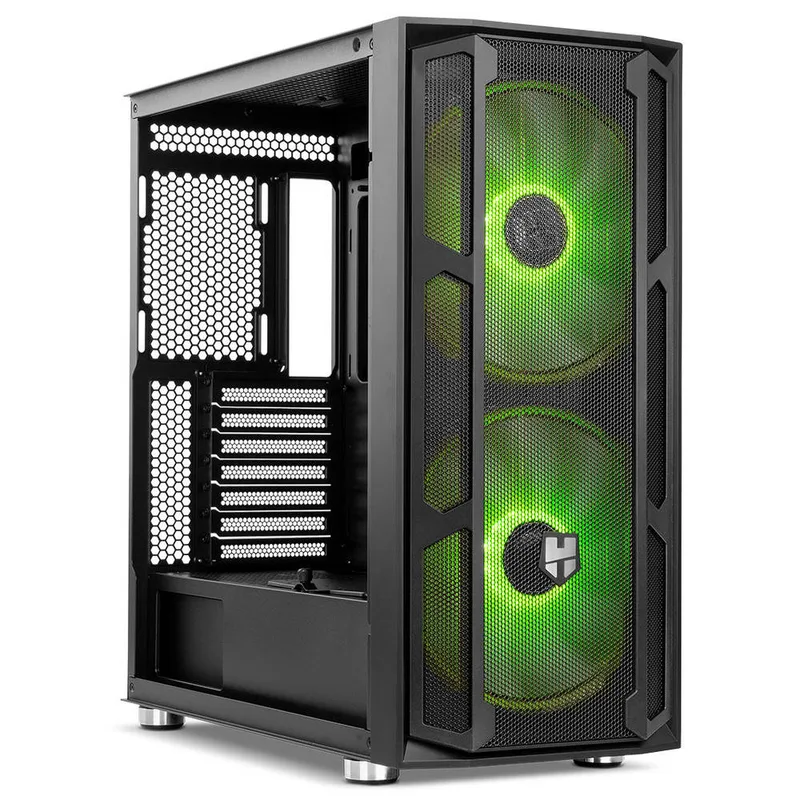 Caja Semitorre/atx NOX Hummer TGM S/fuente Usb3.0 RGB Negro - foto 3