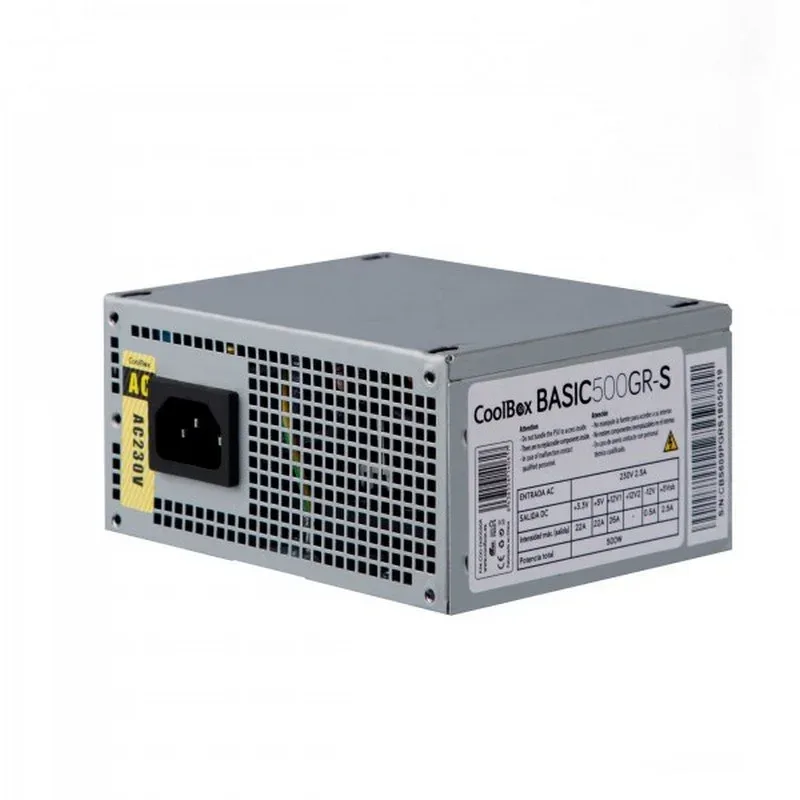 Fuente Alimentacion 500W Coolbox 500gr-s 3SATA 8CM SFX