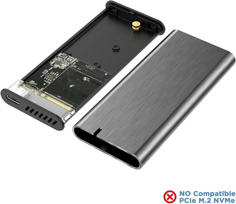 CAJA Disco Sólido SSD AISENS M.2 ASM2-007GRY USB3.1 GEN1 NGFF/SATA GRIS - foto 4