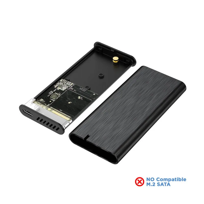 CAJA Disco Sólido SSD AISENS M.2 ASM2-008B USB3.2 GEN2 NFGG/NVME NEGRA - foto 2