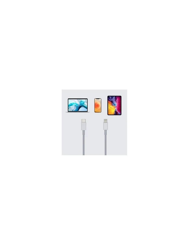 Cable USB Aisens Usb-c Lightning - Usb-c/m 1.0m Blanco - foto 4