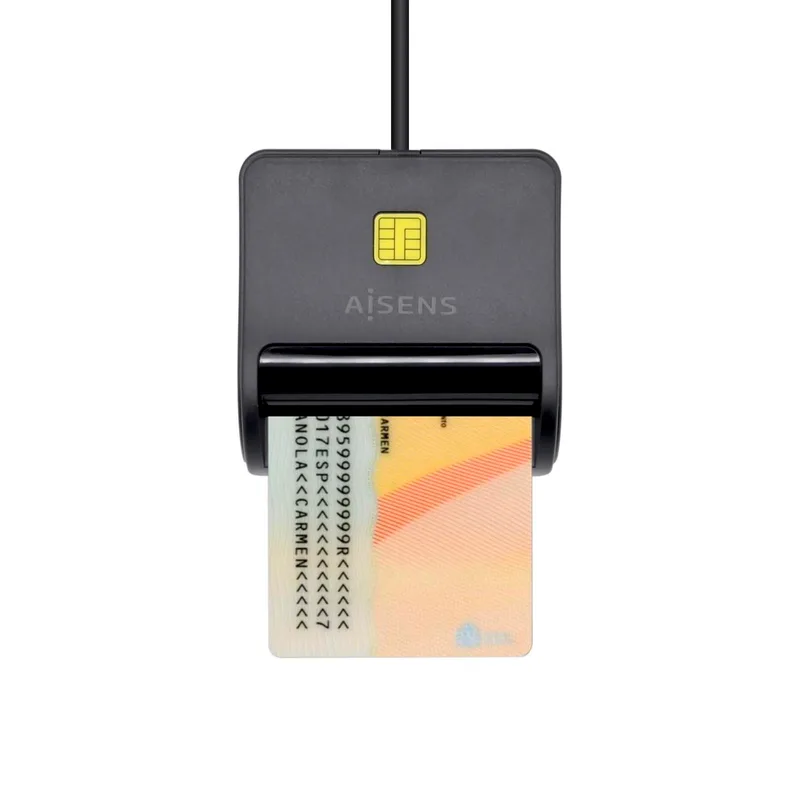 MULTILECTOR Externo USB2.0 AISENS DNIE NEGRO