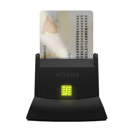 MULTILECTOR Externo USB2.0 AISENS DNIE/TARJETAS NEGRO - foto 3