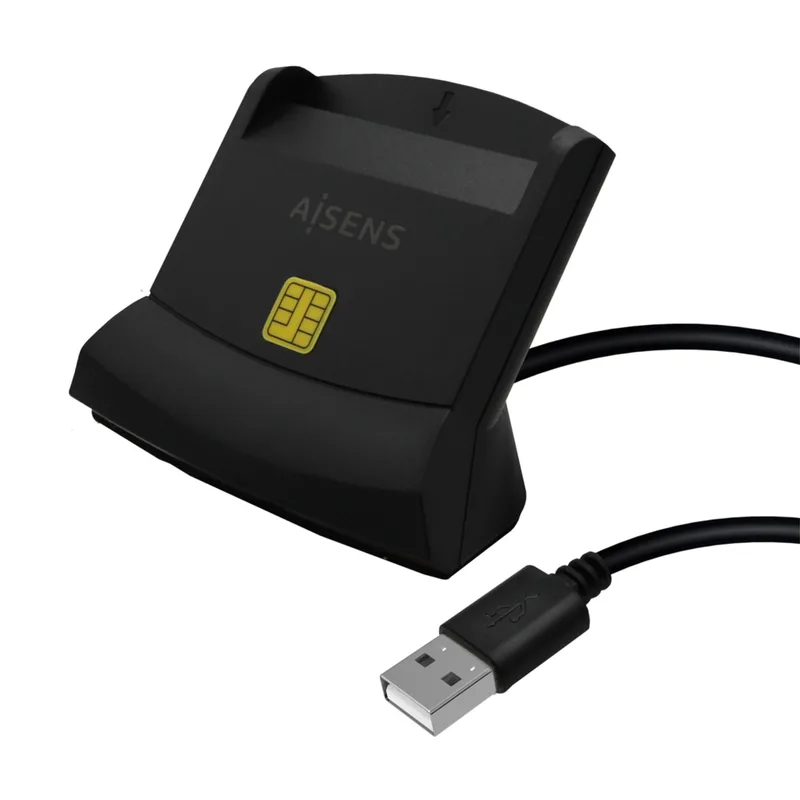 MULTILECTOR Externo USB2.0 AISENS DNIE/TARJETAS NEGRO - foto 4