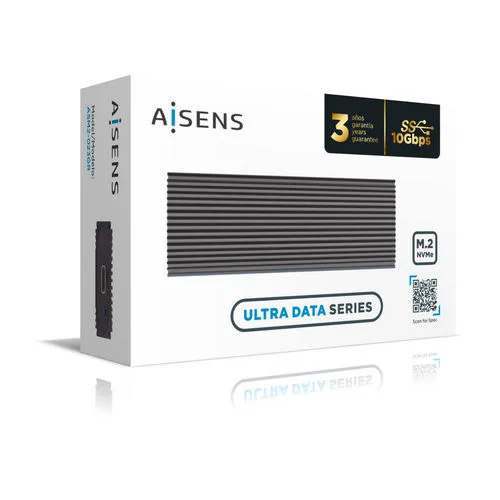 CAJA Disco Sólido SSD AISENS M.2 ASM2-023GR USB3.2 GEN2 NGFF/NVME GRIS - foto 2