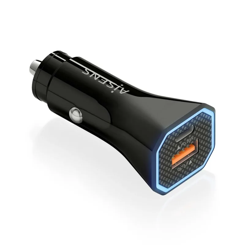Cargador Coche Aisens 18W Negro
