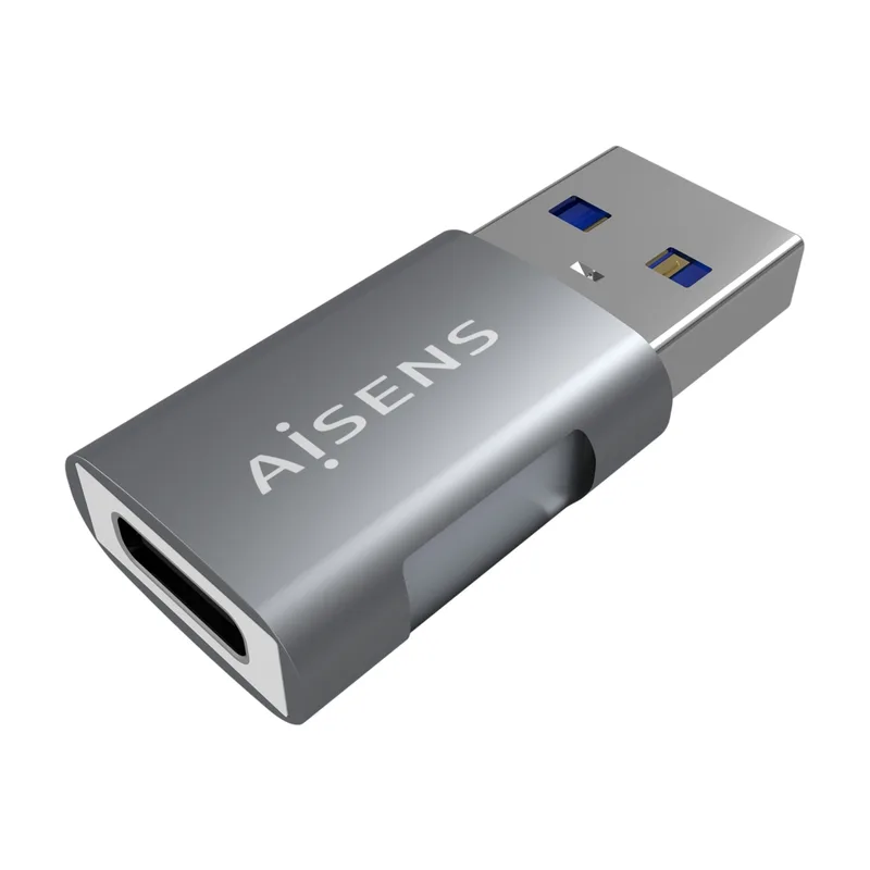 Mini Adaptador Aisens Usb3.2 Usb-c/h - A/m Gen2 Usb2.0 3A Gris - foto 3