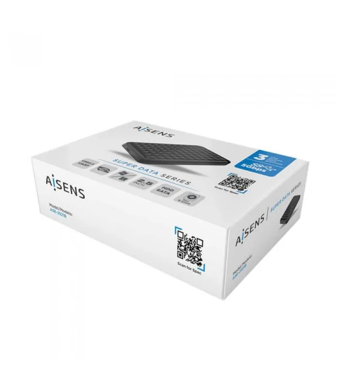 CAJA Disco Duro HDD AISENS ASE-2521B 2.5'' SATA USB3.0/3.1 9,5MM GEN1 NEGRA - foto 2