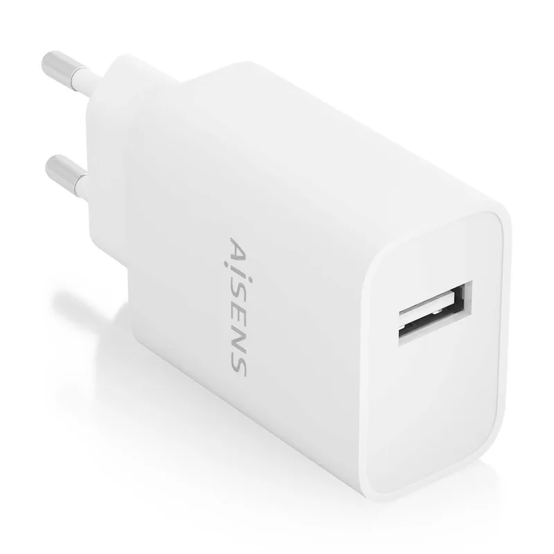 Cargador USB Pared Aisens 1PTO 2A 10W Blanco