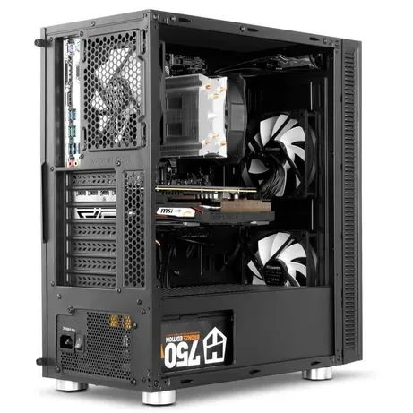 Caja Semitorre/atx NOX Hummer Void S/fuente Usb3.0 Negra - foto 3