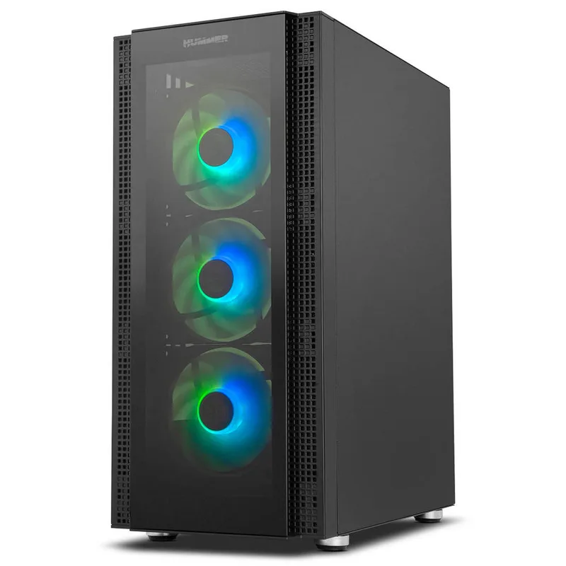 Caja Semitorre/atx NOX Hummer Horus S/fuente Usb3.0 Negra Argb C/ventana - foto 3