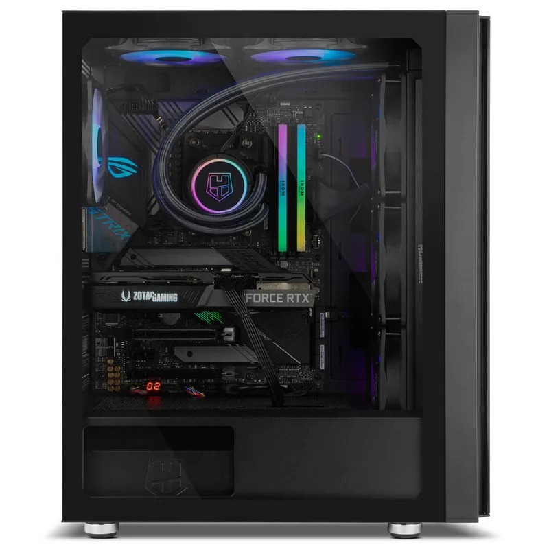 Caja Semitorre/atx NOX Hummer Horus S/fuente Usb3.0 Negra Argb C/ventana - foto 4
