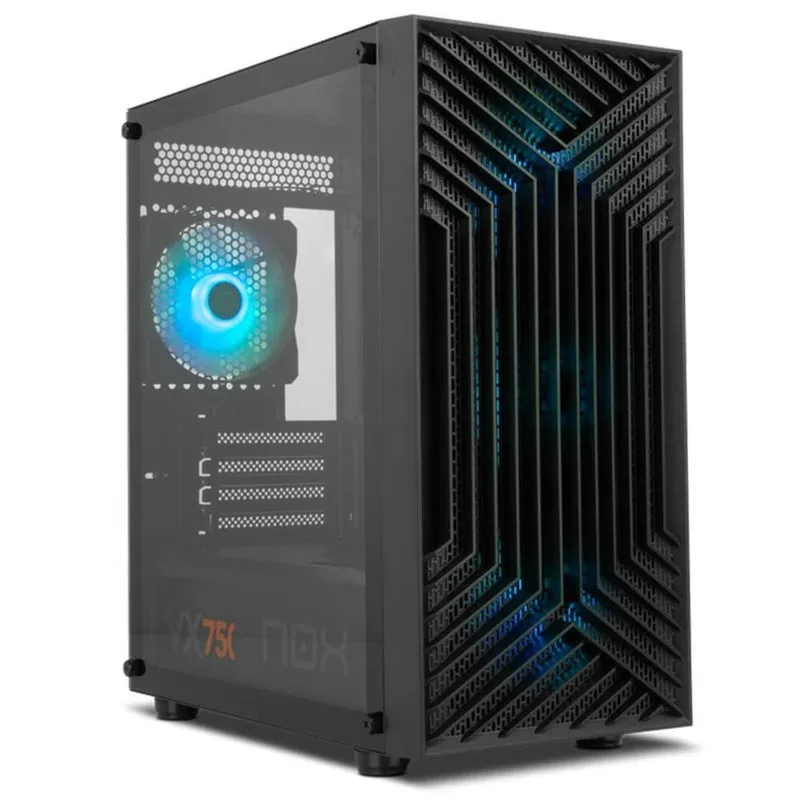 Caja Minitorre/micro-atx NOX Infinity Epsilon S/fuente Usb3.0 Negra A-rgb