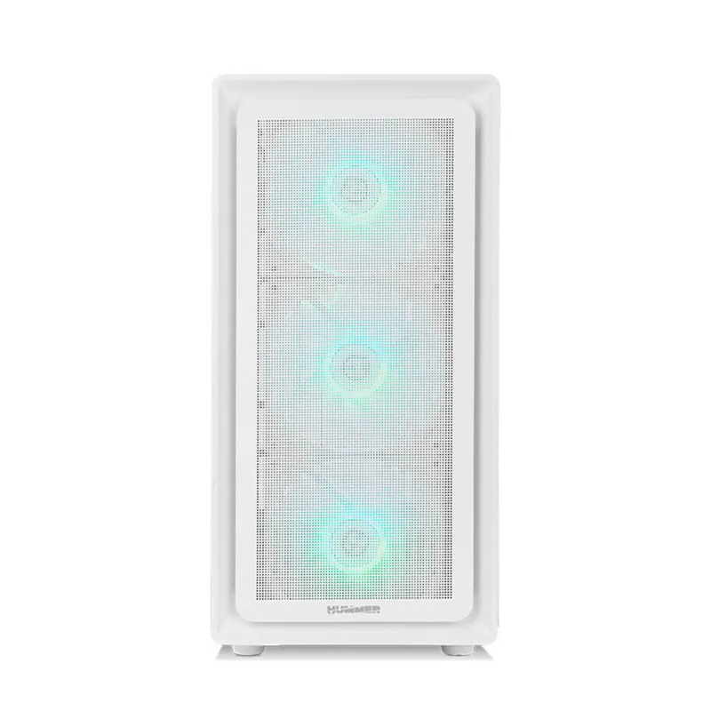 Caja Semitorre/atx NOX Hummer Aero S/fuente Usb3.0-type C Blanca Argb C/ventana - foto 4
