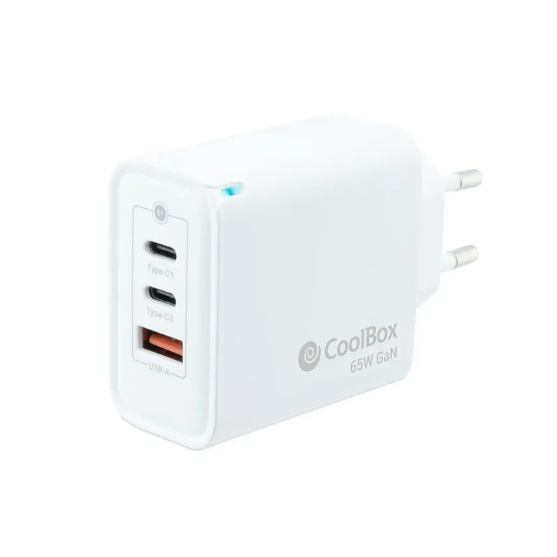 Cargador Automatico Coolbox 65W Usb-c GAN - foto 2
