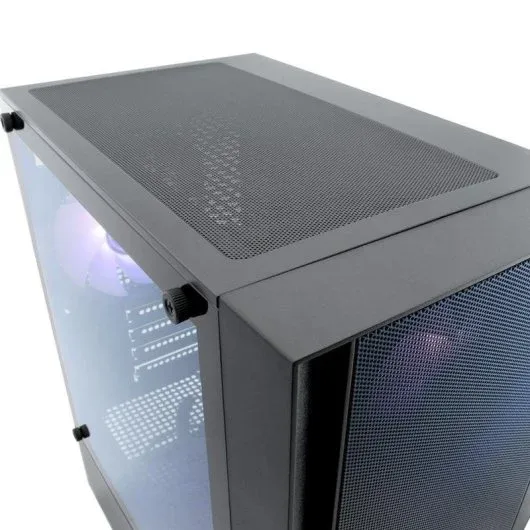 Caja Semitorre/micro-atx Coolbox Gm220 Fusion S/fuente Usb-c Negro A-rgb C/ventana - foto 3