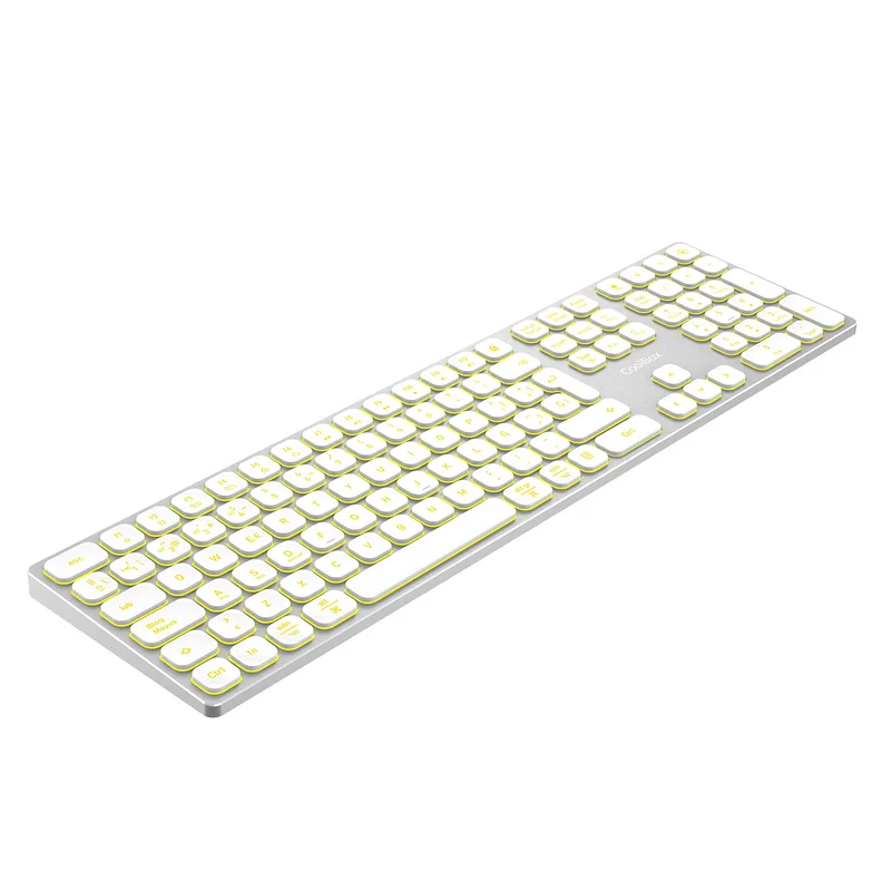 Teclado Coolbox Moonlight B431 Inalambrico Retroiluminado Blanco - foto 2