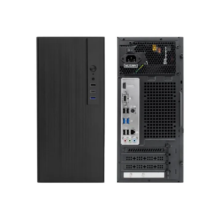 Caja Semitorre/micro-atx Coolbox M460 500W Usb-c Negra - foto 2