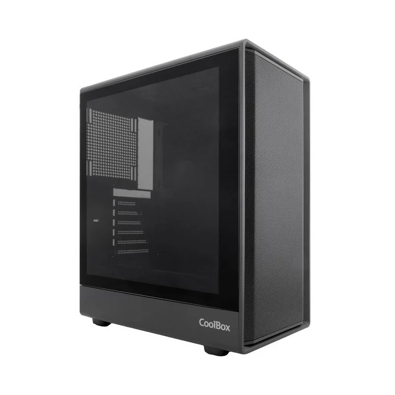 Caja Semitorre/atx Coolbox Ga700 Darkside S/fuente Usb-c Negra C/ventana