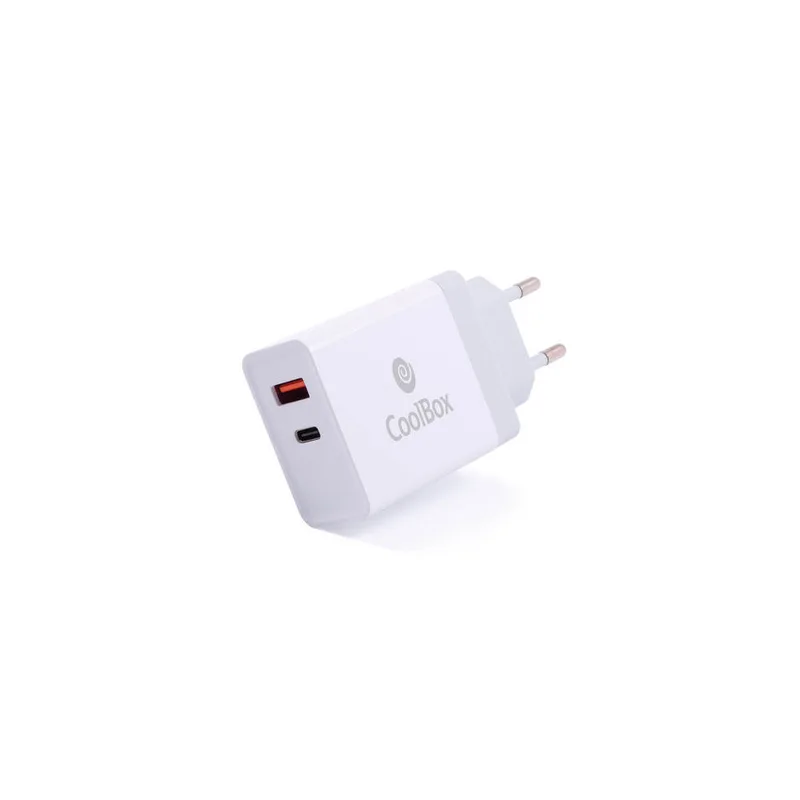 Cargador USB Pared Coolbox GAN 25W Usb-c/usb-a Qc3.0 Negro - foto 3