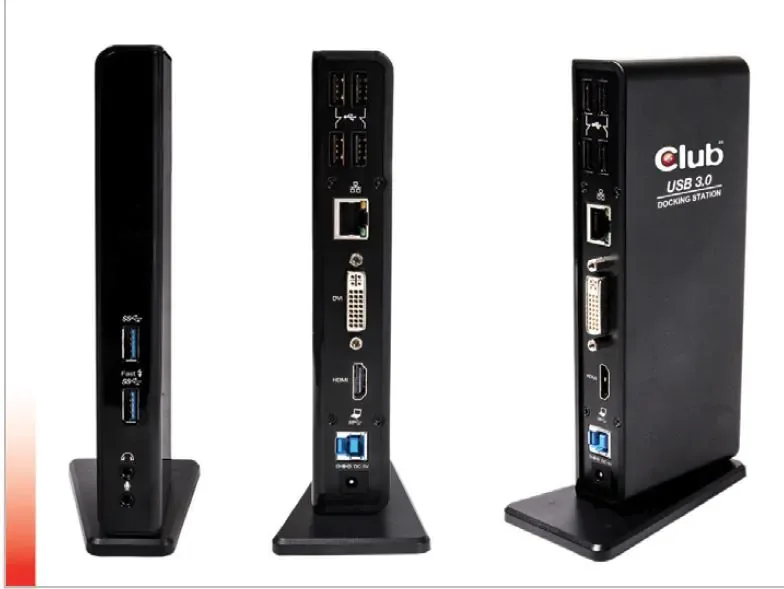 Club-3d Docking Club 3D Usb-a/dvi/dp/hdmi Negro - foto 2