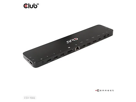 Club-3d Docking Club 3D Usb-a/usb-b/dp/rj45 Negro - foto 4