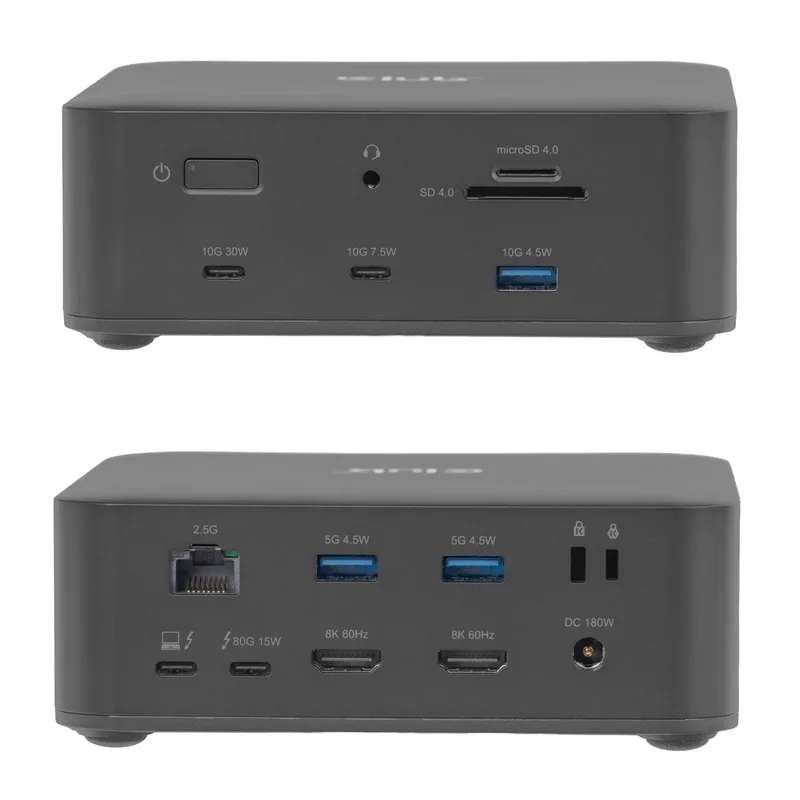 CLUB-3D DOCKING CLUB 3D THUNDERBOLT 5 13-1 Disco Sólido SSD M.2 2x HDMI 8K60HZ 180W - foto 3