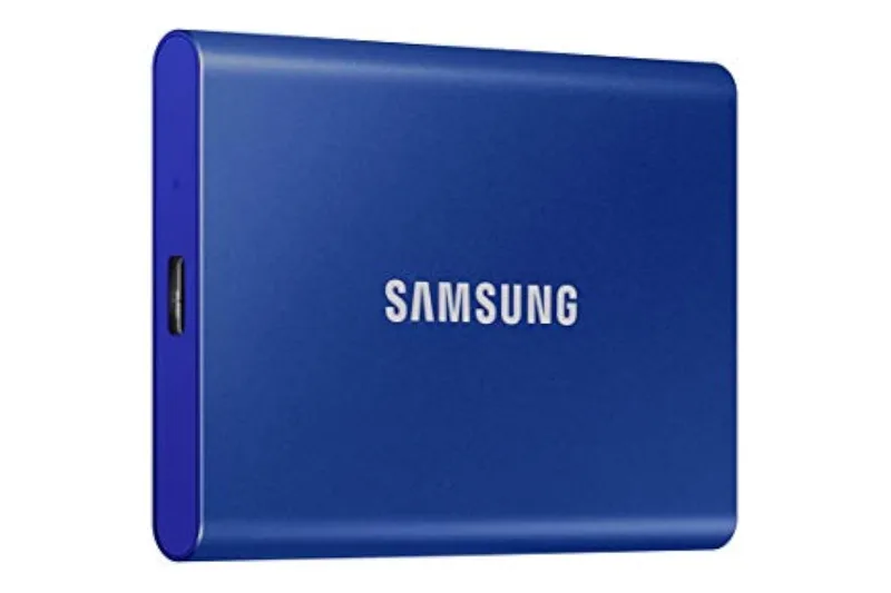 Disco Sólido SSD Externo SAMSUNG 2TB T7 USB3.2 AZUL