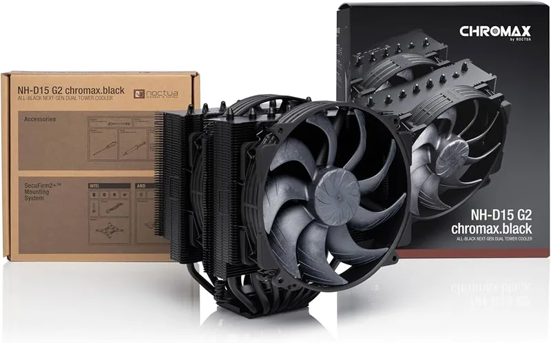 Refrigerador CPU Noctua Nh-d15 Ch.bk Chromax Black Multisocket Intel/amd - foto 2