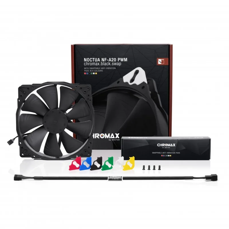Ventilador 20CM Noctua Nf-a20 PWM Ch.bk.s Chromax Black Negro - foto 4