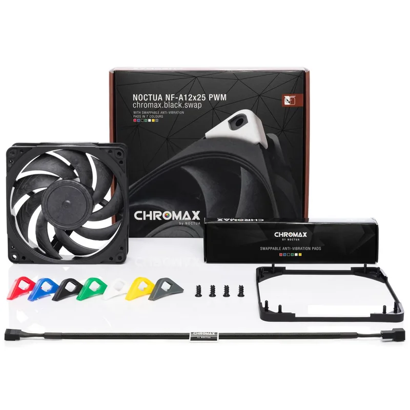 Ventilador 12CM Noctua Nf-a12x25 PWM Ch.bk.s Chormax Black Negro - foto 2