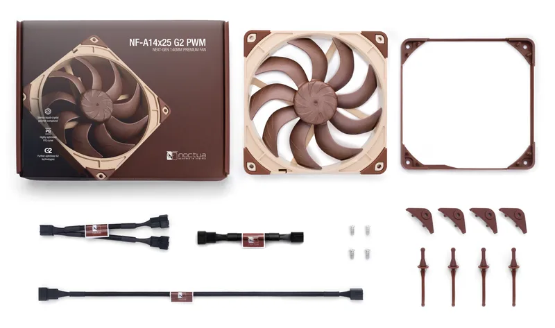 Ventilador 14CM Noctua Nf-a14x25 G2 PWM Marron - foto 4