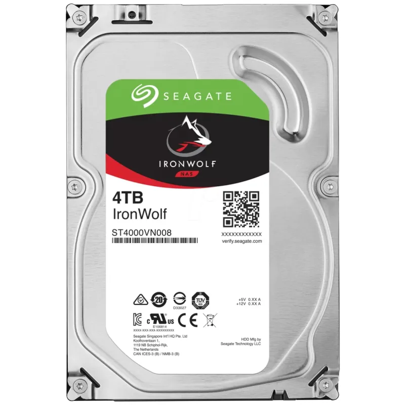 Disco Duro HDD SEAGATE NAS 3.5 2TB 5400RPM 256MB SATA3 IRONWOLF NAS