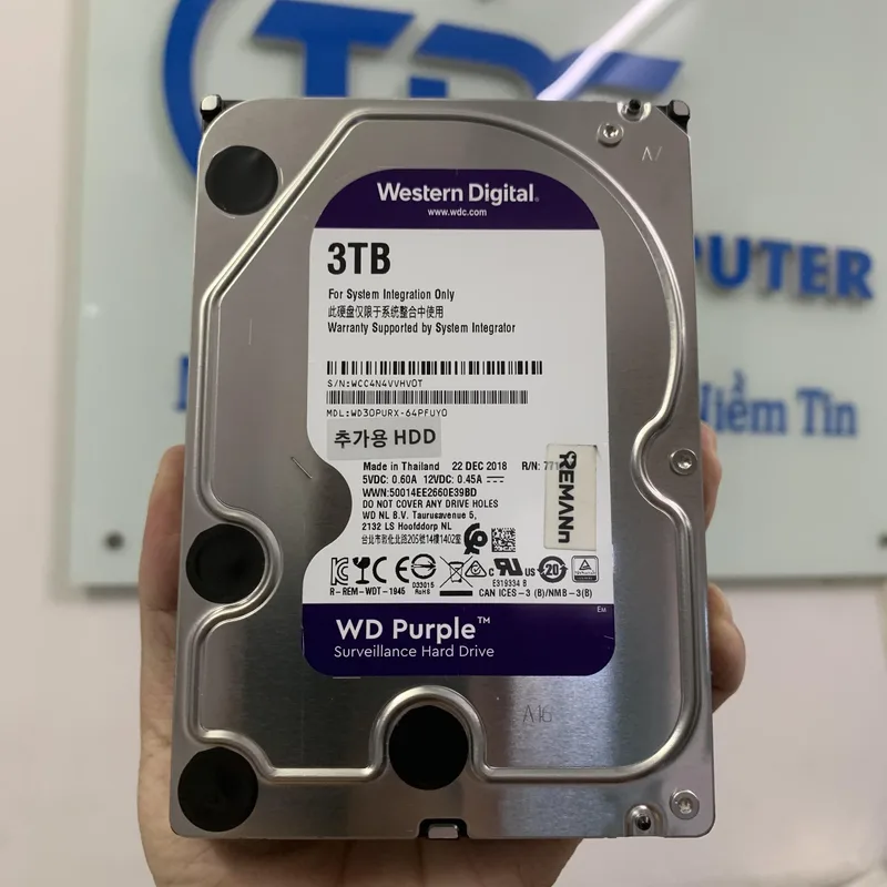 Disco Duro HDD Western Digital 3.5 2TB 5400RPM SATA3 PURPLE - foto 4